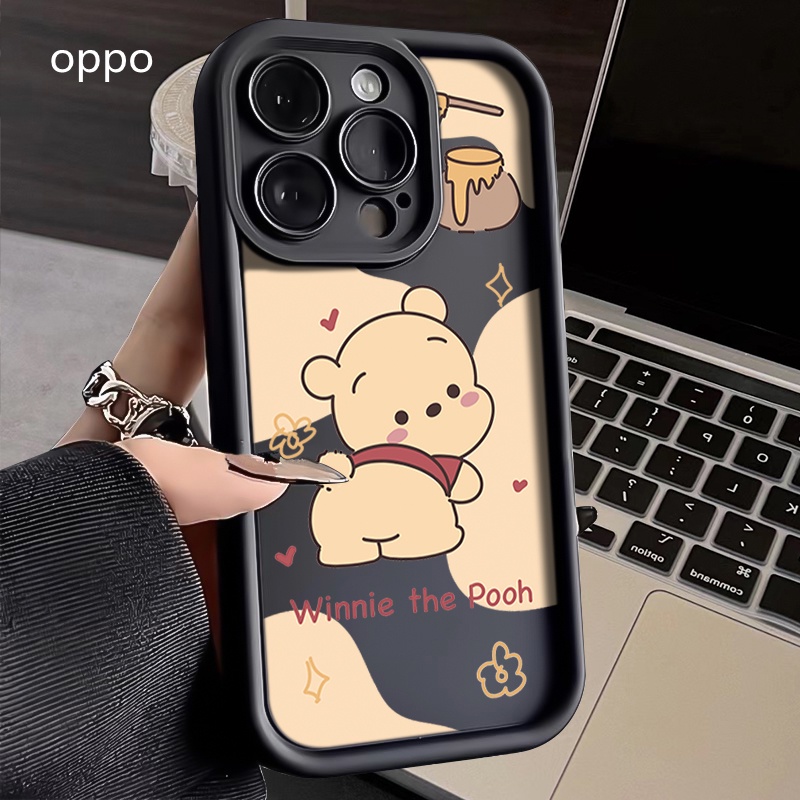 OPPO 維尼熊防摔手機殼 適用R17 R15 R11 R11S Reno Reno2 Reno5 pro保護殼