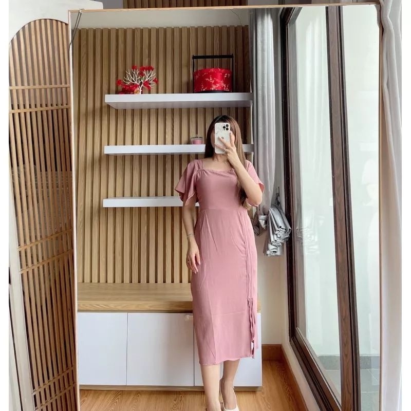 ORTWO ZSO 女裝 LONI DRESS DRESS LAUREN 女裝時尚派對/邀請函 Midi Dress 抽
