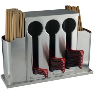 不鏽鋼筷子 勺子收納盒 湯匙湯勺收納架 餐廳飯店筷子勺子收納盒 5LMA