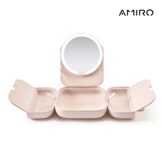 【AMIRO】覓光 Cube S 行動LED磁吸美妝鏡折疊收納化妝箱 化妝鏡 化妝包 旅行 美妝 工具箱 包包鏡