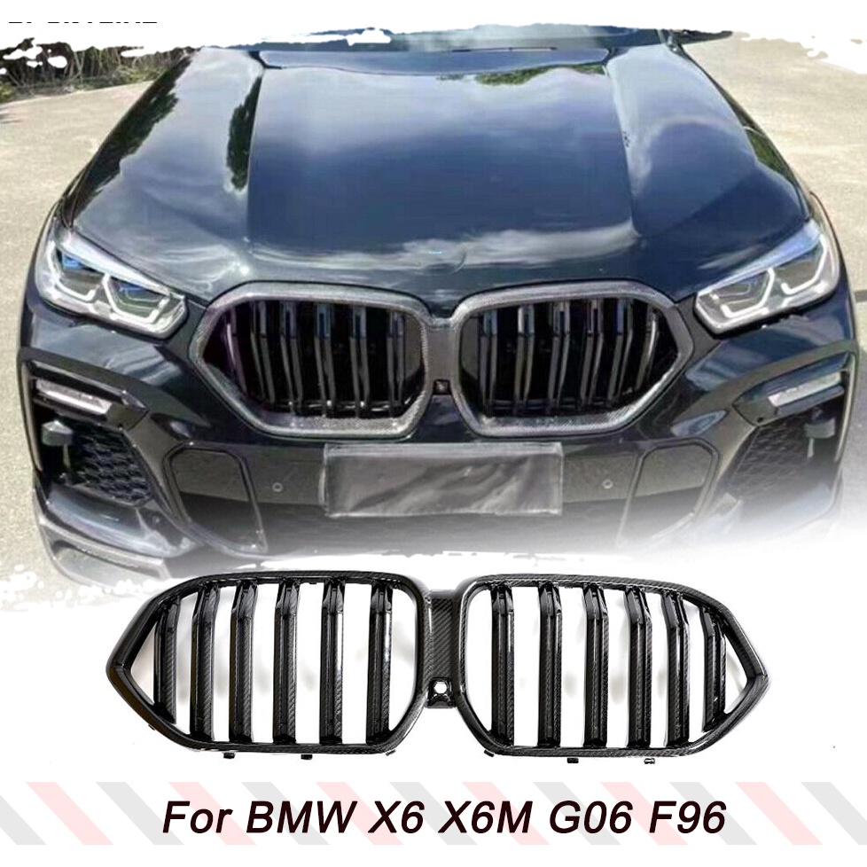 【全台可安裝】BMW寶馬 G06 X6 水箱罩 碳纖維水箱護罩 中網 豬鼻子 乾式碳纖維 100%碳纖維
