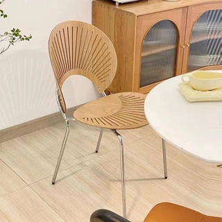 S'HOUSE✨北歐輕奢貝殼椅 太陽椅 餐椅 創意簡約椅子 復古咖啡廳椅子 飯店椅 咖啡廳椅子 咖啡椅 靠背椅子