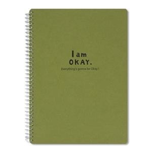 【柏格文具】I am Okay 25K側翻筆記 綠【金石堂】