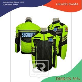 安全夾克和防水安全衛士巡邏夾克摩托車夾克防水夾克 taslan 材料可用尺寸 M-XXL 最新