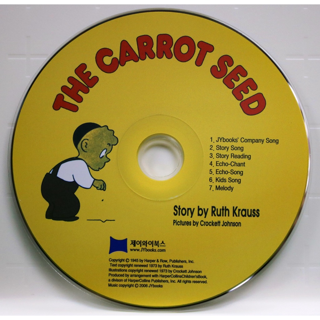 The Carrot Seed (1 CD only)(韓國JY Books版) 廖彩杏老師推薦有聲書第2年第4週/Ruth Krauss【三民網路書店】