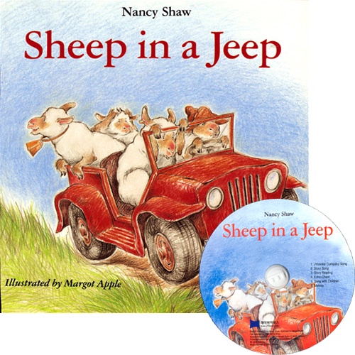 Sheep in a Jeep (1平裝+1CD)(韓國JY Books版) 廖彩杏老師推薦有聲書第14週/Nancy E. Shaw【三民網路書店】