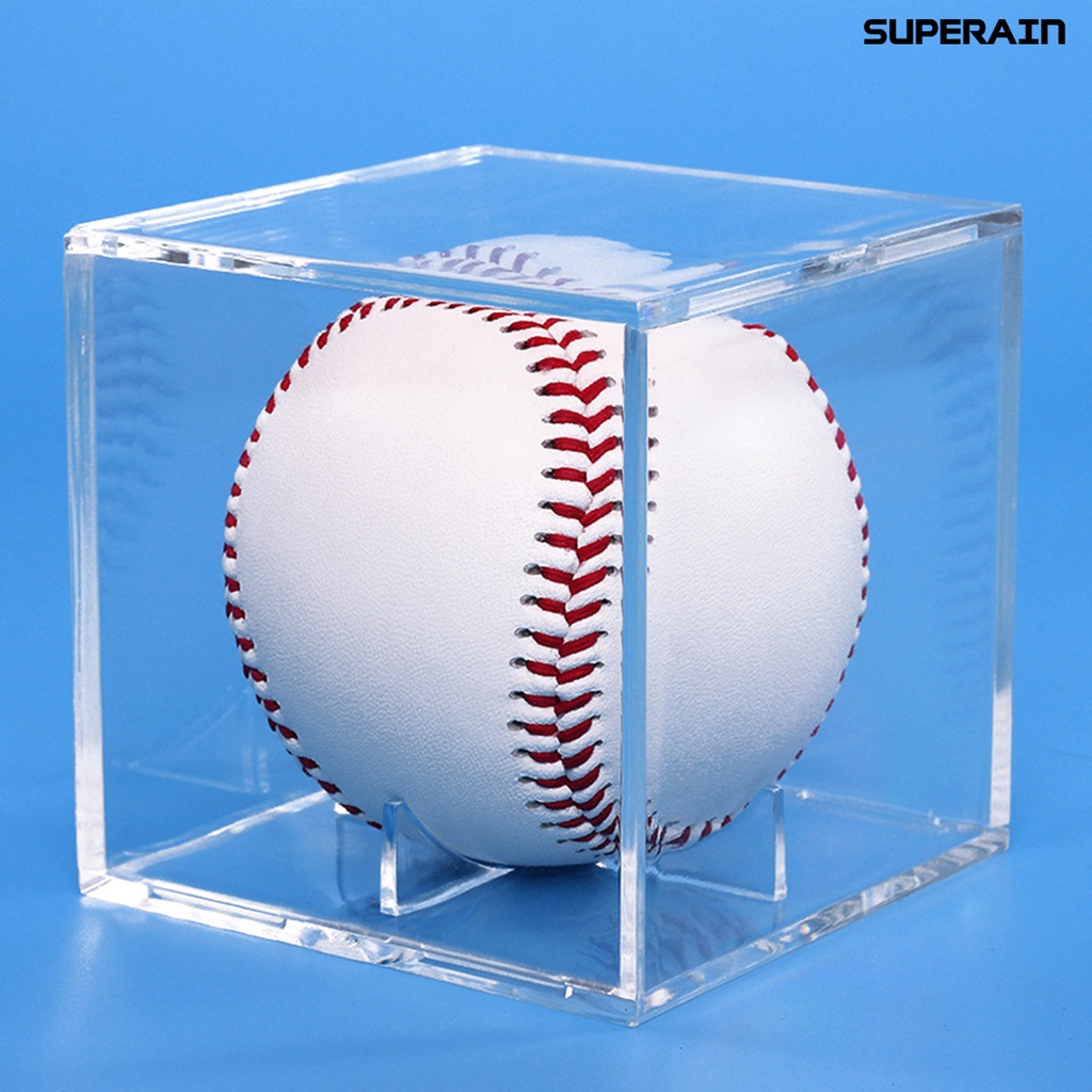 [嘉和運動]透明亞克力棒球盒 支架展示 有機玻璃 棒球展示盒 亞克力球盒