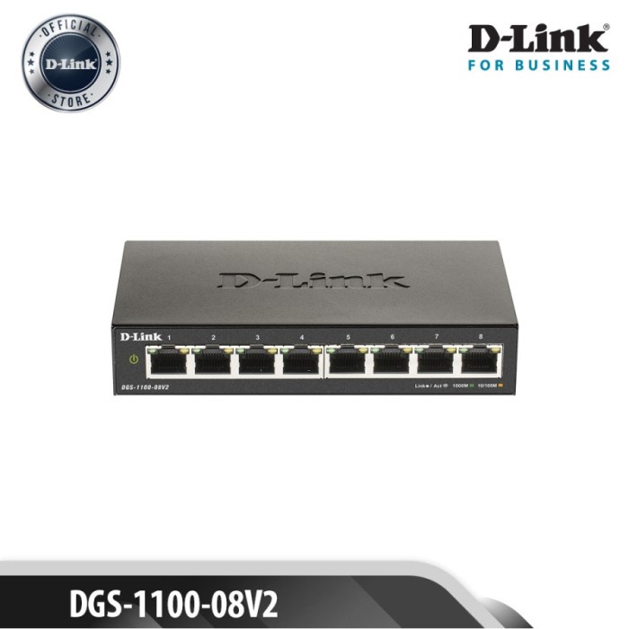 D-link DGS-1100-08V2 8口千兆智能網管交換機