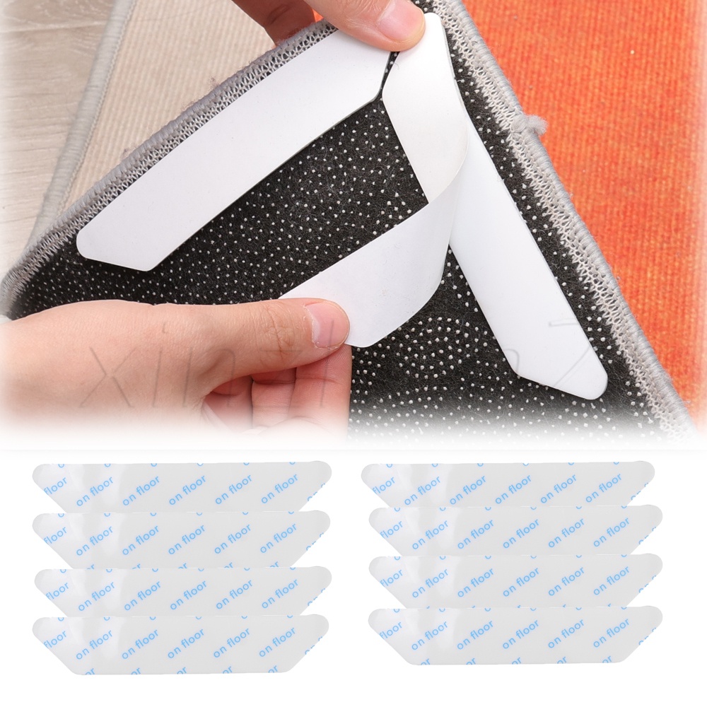 雙面膠帶可重複使用/防滑地毯貼紙/浴室用品/自粘地板地毯墊固定墊/地毯貼浴室工具/