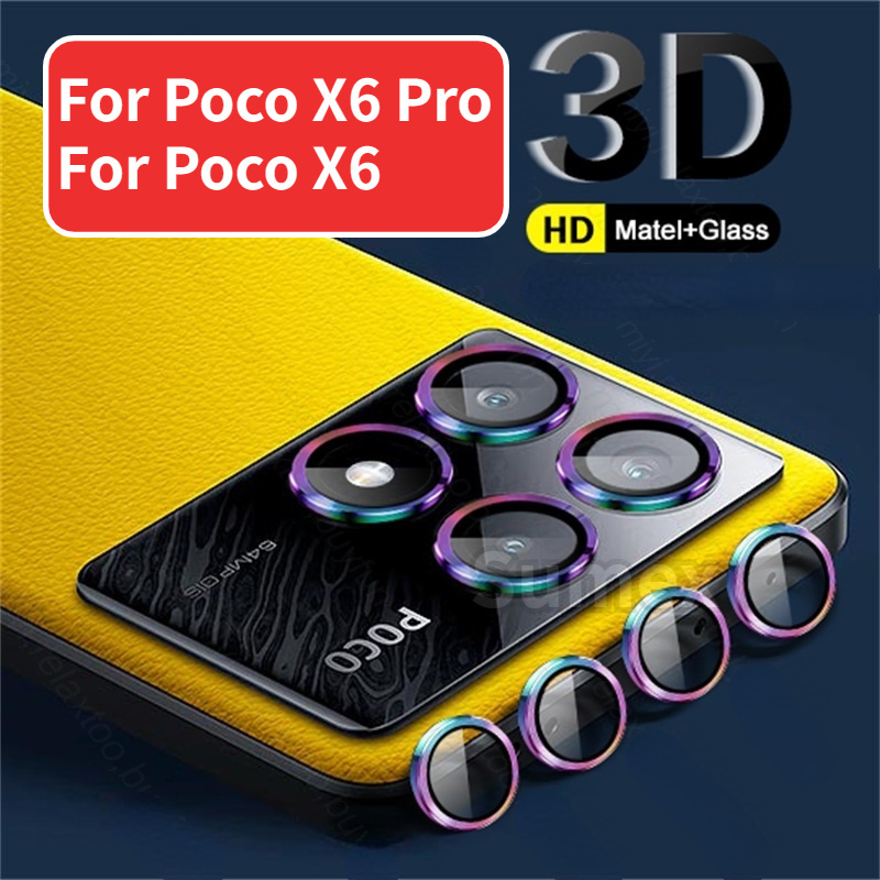 XIAOMI 適用於小米 Pocox6 Poco X6 Pro 5G 的手機相機鏡頭螢幕保護貼適用於小米 Poko 6X