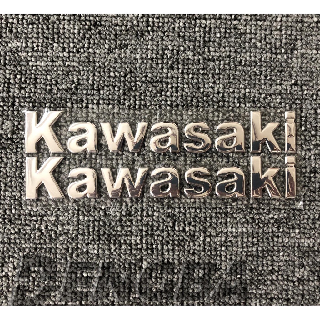 新款 適用川崎NINJA KAWASAKI 改裝立體貼標logo標誌油箱側邊貼花貼紙