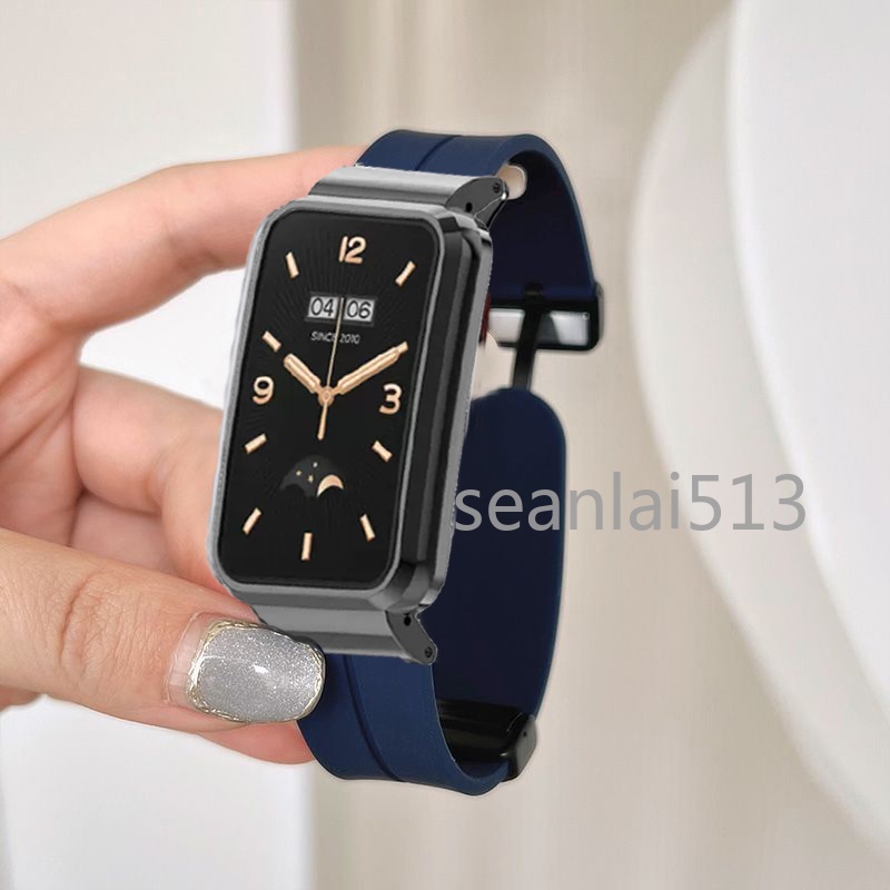 小米手環 8 Pro 矽膠錶帶 Redmi watch 4 折疊扣 快拆接口 小米手環7 pro 小米 8 Pro替換腕