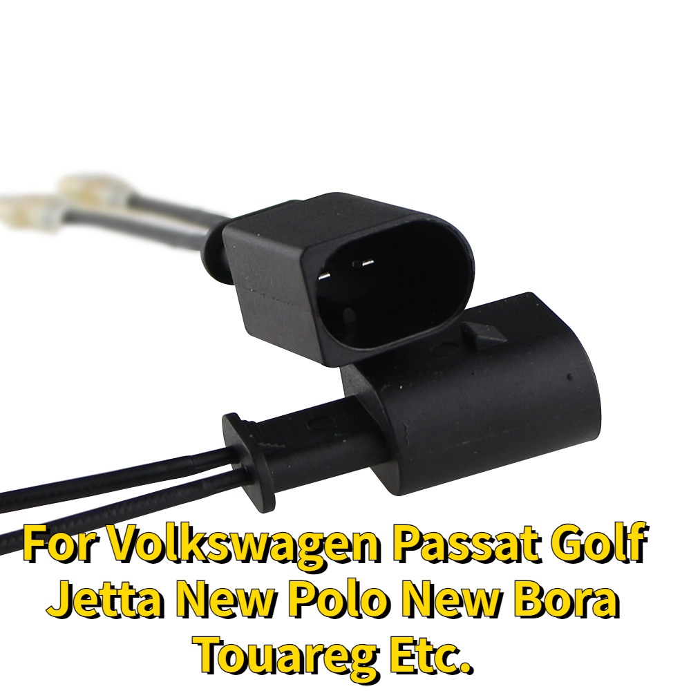 VOLKSWAGEN 1 對汽車發動機線束電機喇叭插頭連接線 2 針適用於大眾帕薩特高爾夫捷達新 Polo 新寶來途銳等