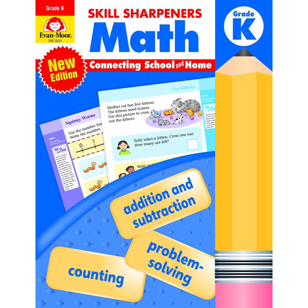 Skill Sharpeners Math, Grade K (Updated, with QR code downloadable teacher guide)/Evan Moor【三民網路書店】