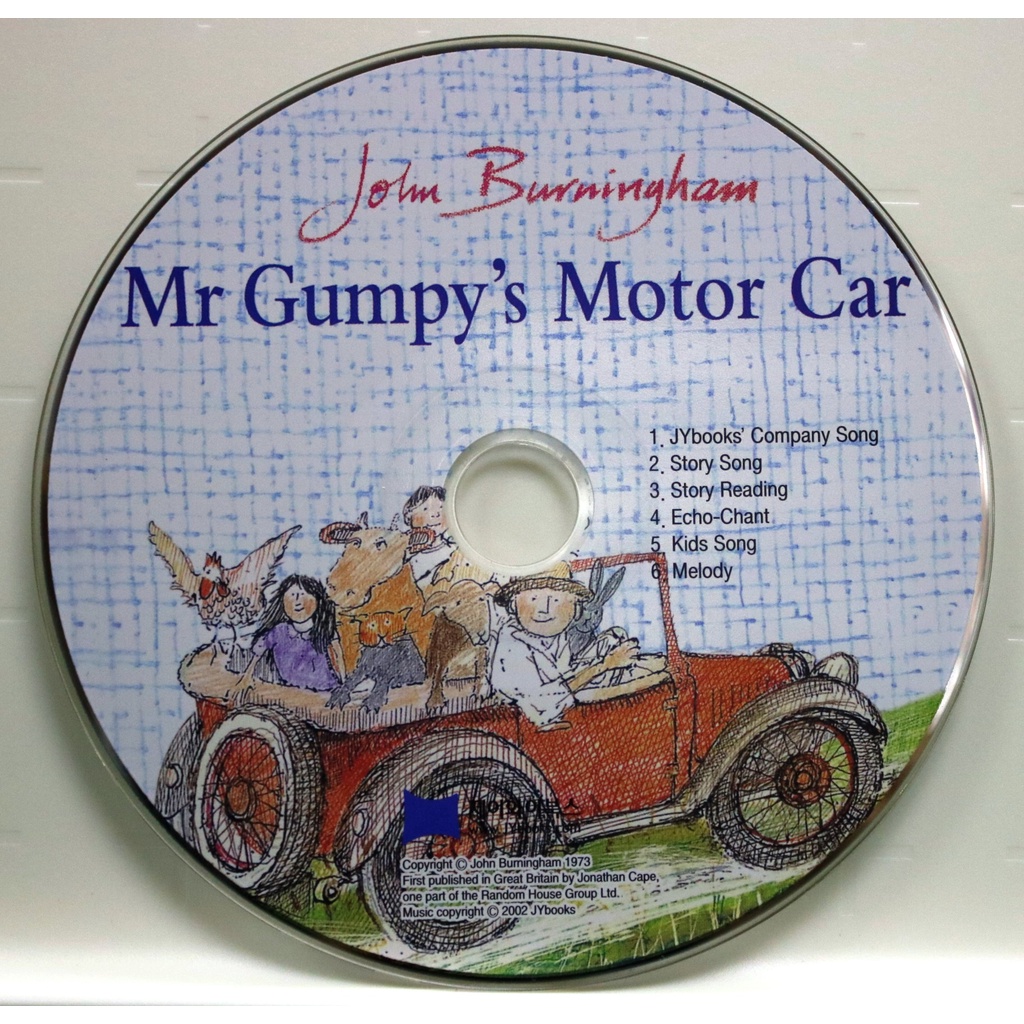 Mr Gumpy's Motor Car (1 CD only)(韓國JY Books版) 廖彩杏老師推薦有聲書第2年第23週/John Burningham【三民網路書店】