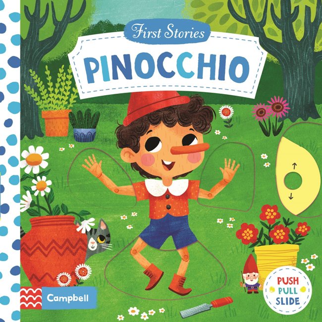 Pinocchio (First Stories)(硬頁推拉書)(硬頁書)/Miriam Bos【三民網路書店】