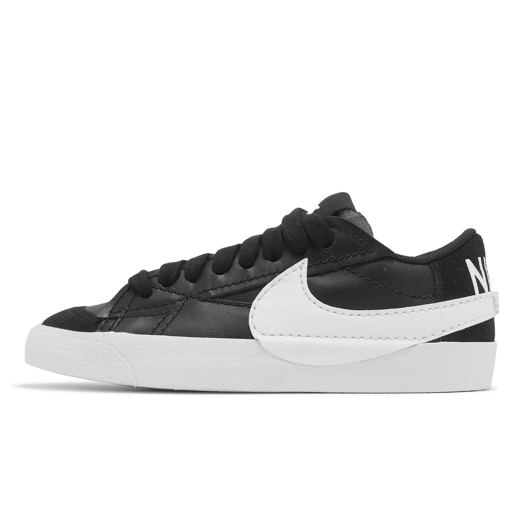 Nike 休閒鞋 Wmns Blazer Low 77 Jumbo 黑白 大勾勾 女鞋 【ACS】 DQ1470-002