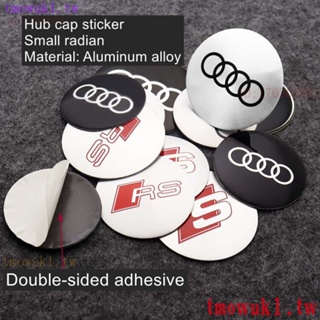 現貨熱銷4片輪轂蓋貼標45mm 56mm 60mm 65mm 75mm車輪蓋LOGO 適用AUDI奧迪輪胎中心車貼 方向