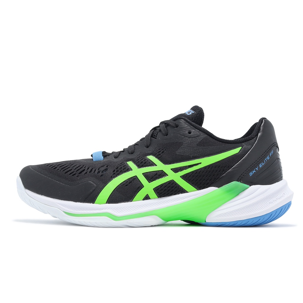 Asics 排球鞋 Sky Elite FF 2 黑 綠 藍 低筒 亞瑟士 男鞋 劉鴻敏 ACS 1051A064005