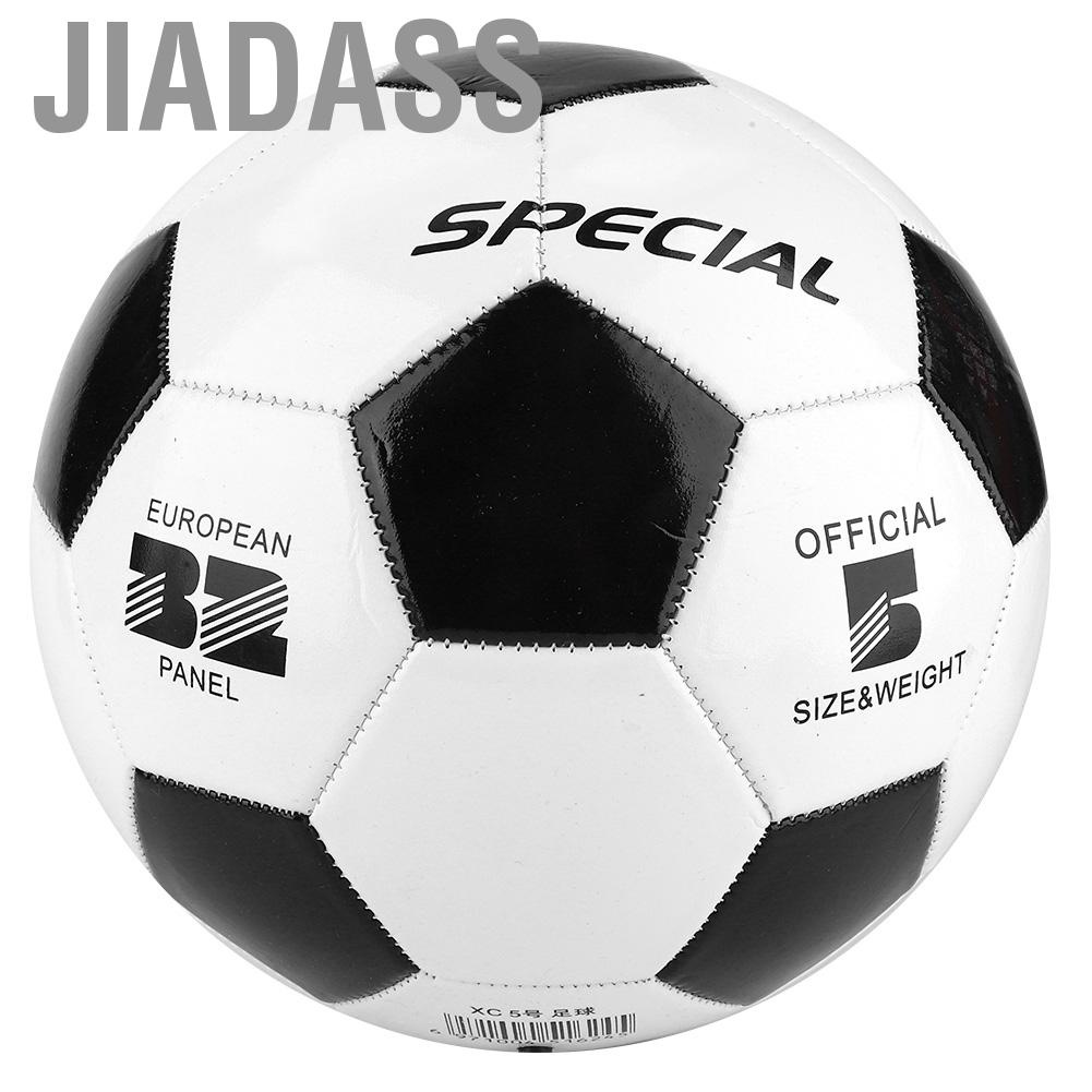 Jiadass 經典尺寸 5 足球黑白 PVC 足球門隊比賽訓練球
