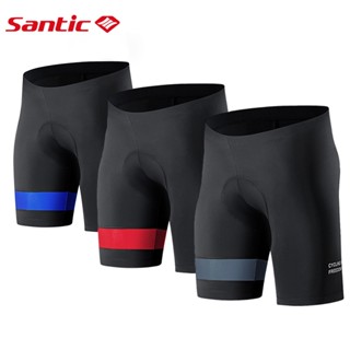 Santic 男士騎行短褲 4D 加墊山地公路自行車短褲 Powerband 透氣自行車短褲