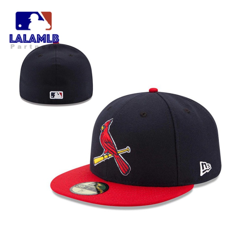 帽子聖路易紅雀滿帽MLB 59FIFTY帽圍帽繡運動男女帽子帽子
