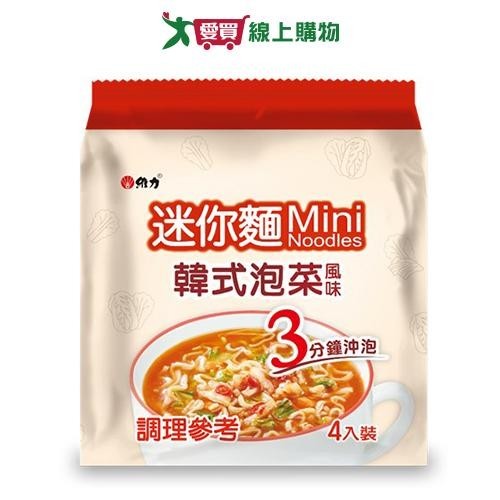 維力 韓式泡菜風味迷你麵(20G/4入)【愛買】