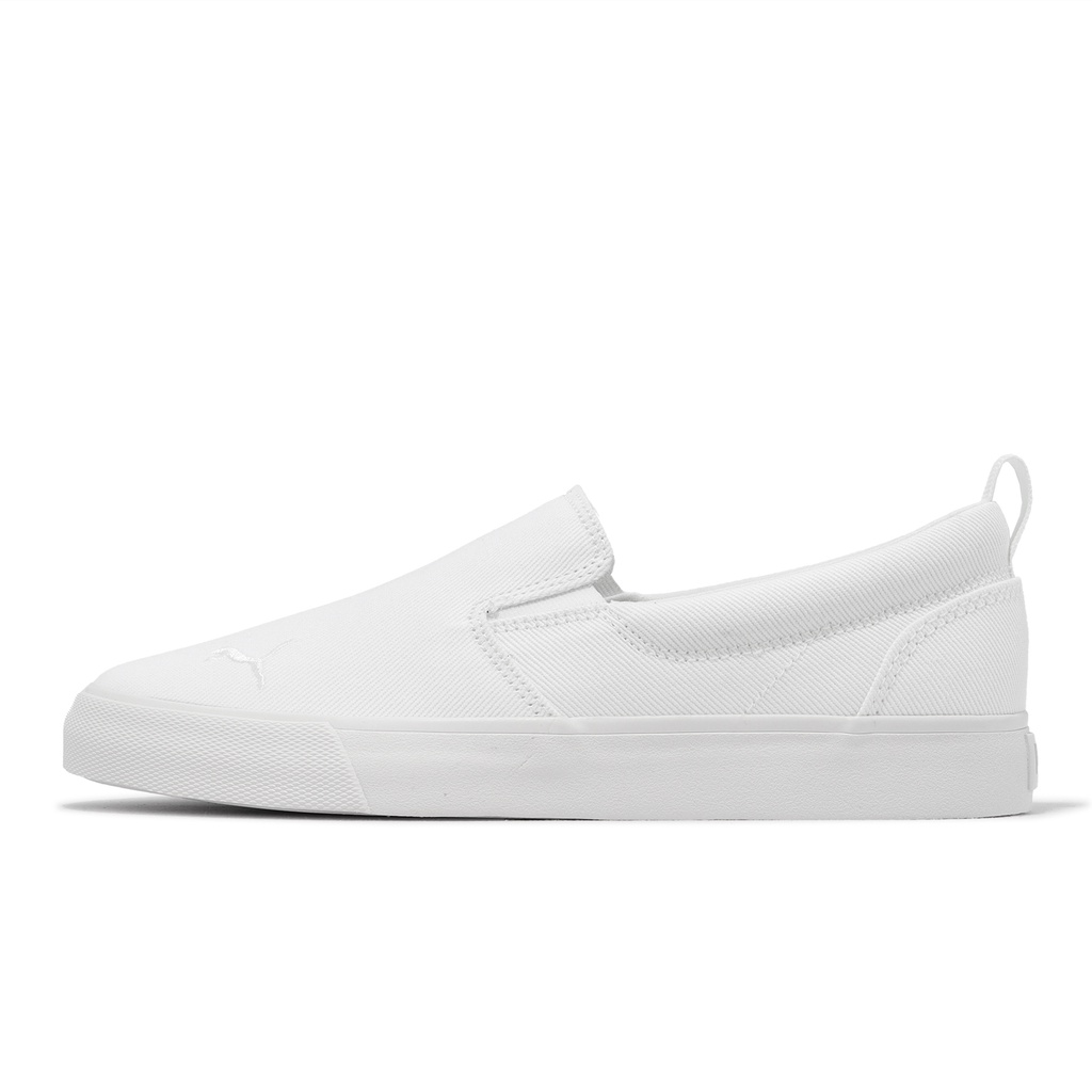 Puma 休閒鞋 Bari Slip On Comfort 全白 小白鞋 帆布鞋 女鞋 懶人鞋 ACS 38462901