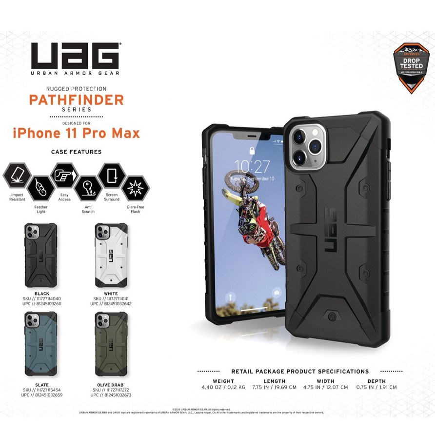 Uag Pathfinder 適用於蘋果手機殼 iPhone 12 mini / iPhone 12 Pro / iPh