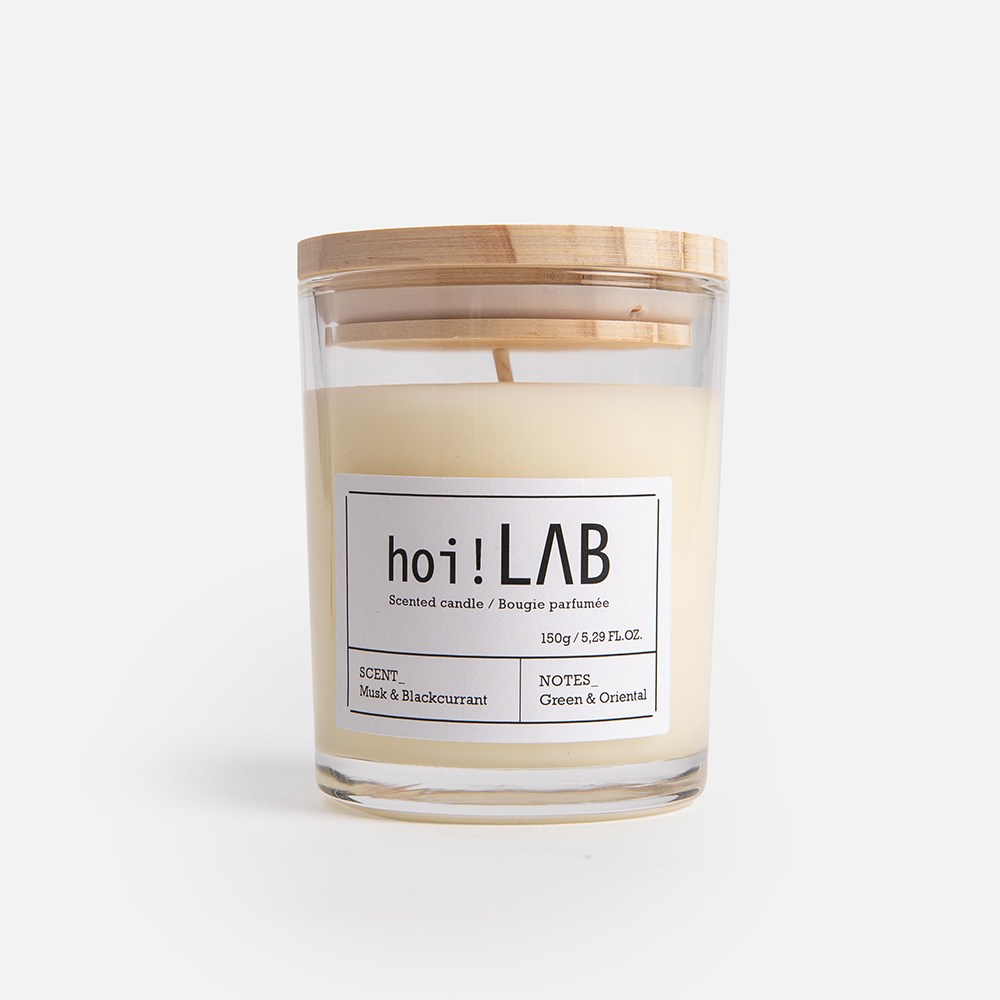 hoi! LAB實驗室香氛-天然大豆香氛蠟燭-麝香黑醋栗葉