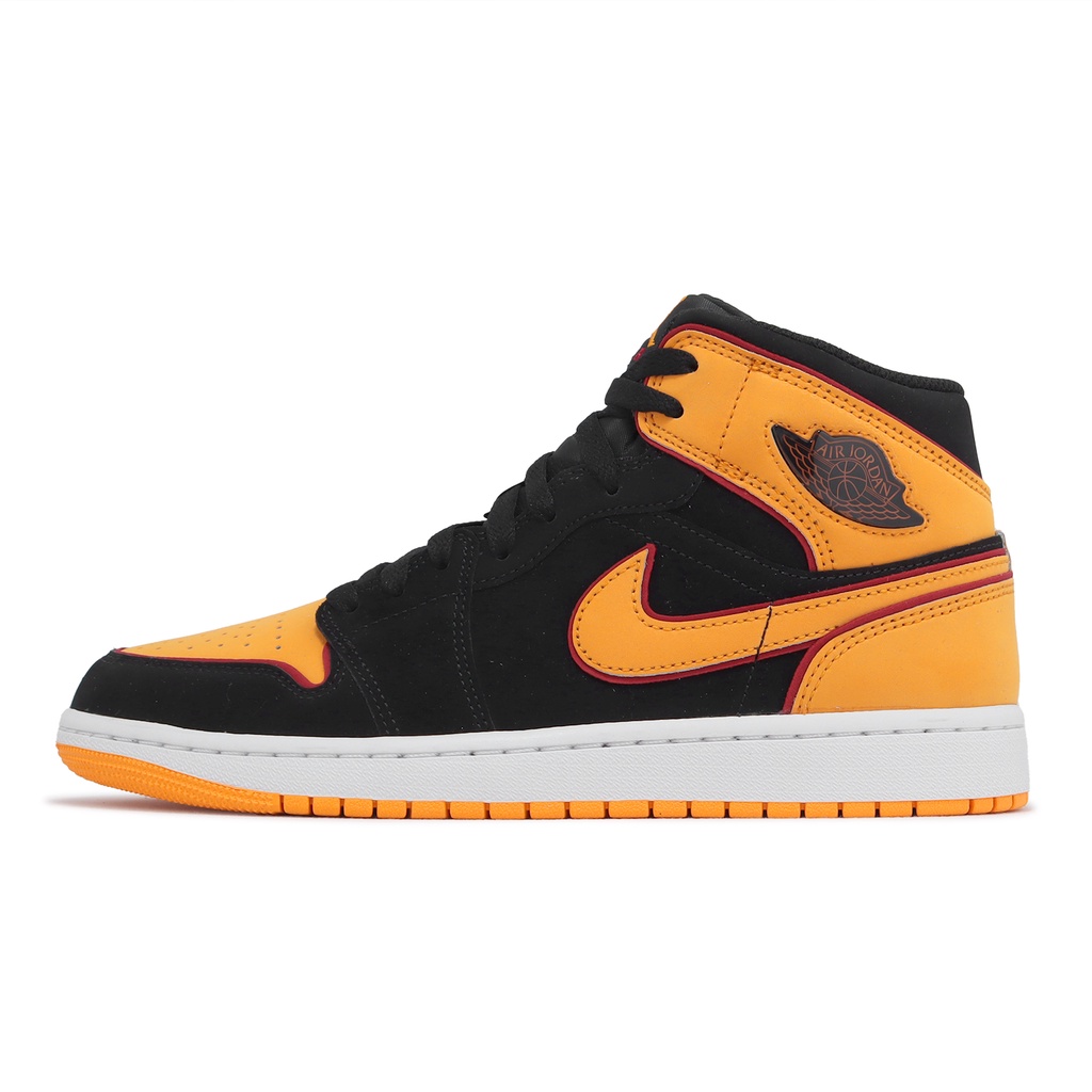 Nike 休閒鞋 Air Jordan 1 Mid SE 黑 橘 喬丹 1代 男鞋 【ACS】 FJ4923-008