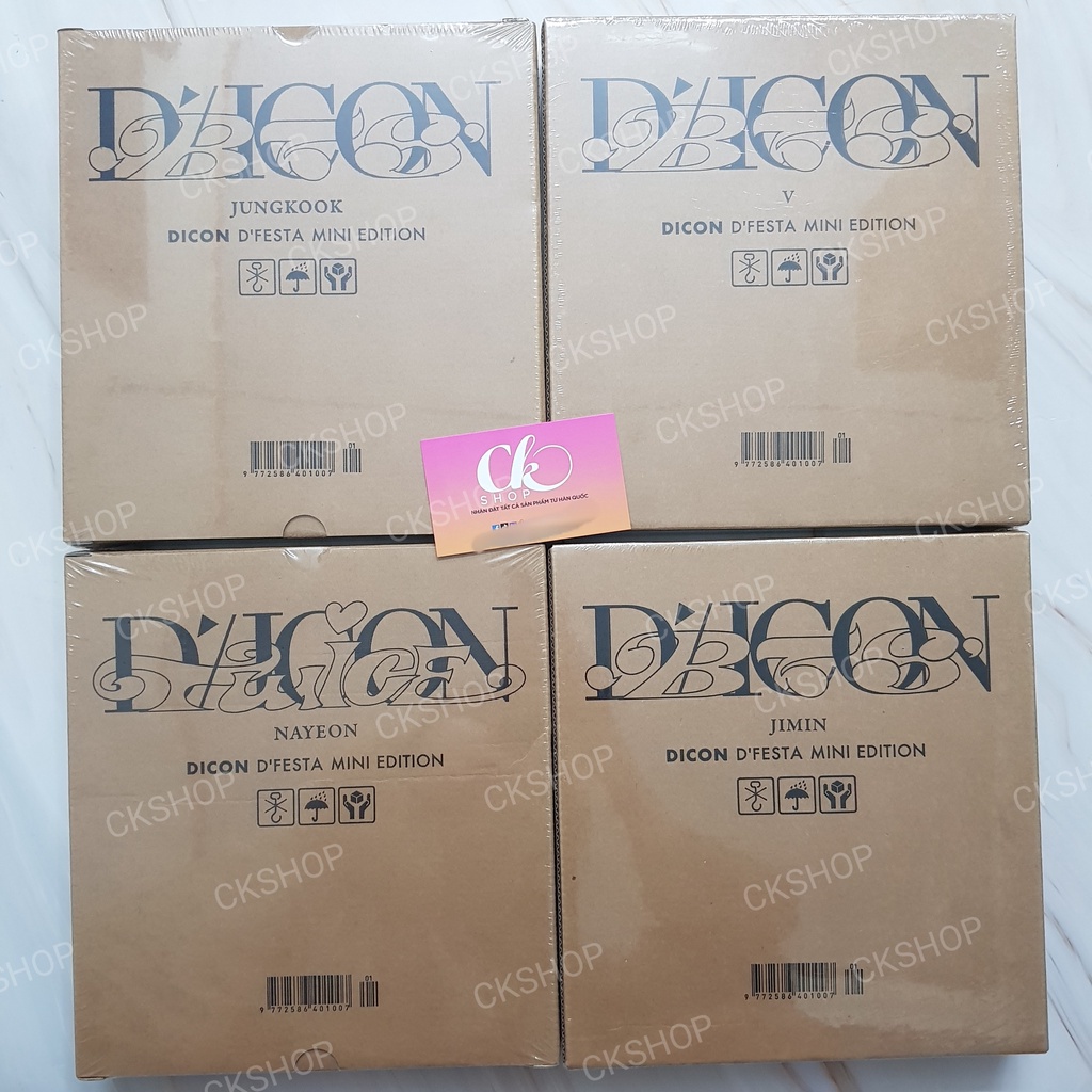 Dicon 102 和 101 照片卡套裝 BTS、NCT、Twice