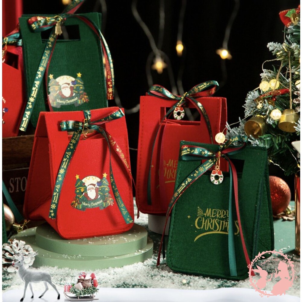 【現貨】聖誕手提蘋果袋禮物袋 手提袋 包裝袋 禮物袋 聖誕節 禮物 造型袋 節慶 聖誕包裝