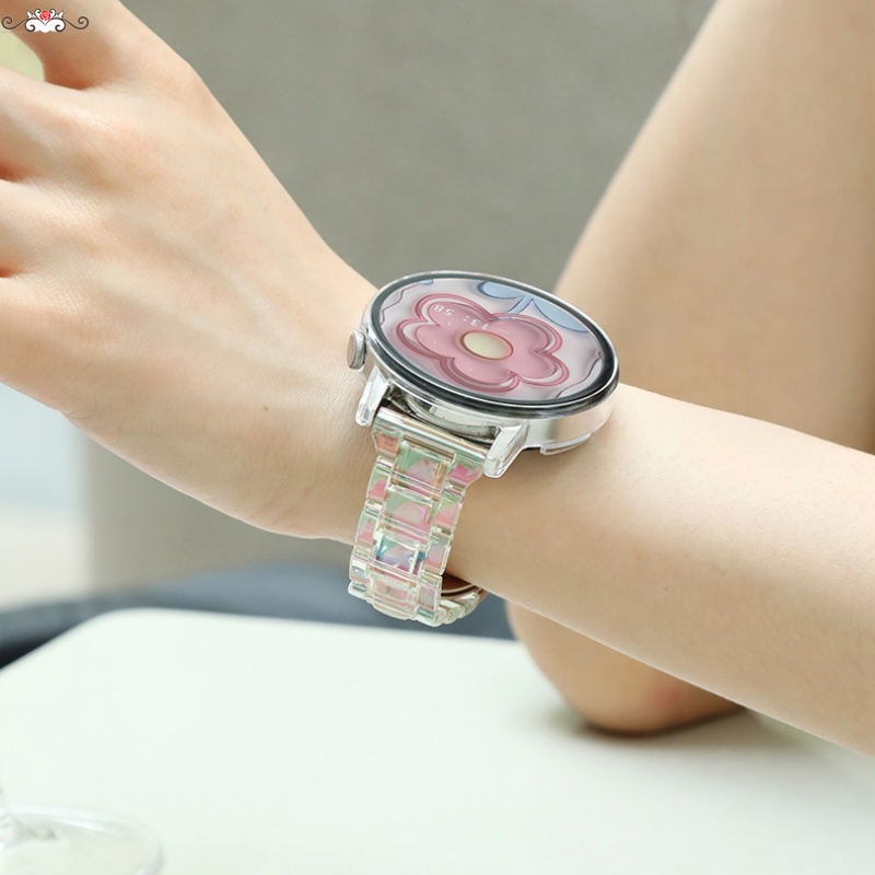鐳射炫彩折疊扣手錶帶 小米 watch s1/s2 22MM錶帶 小米s1 active 錶帶 透氣手錶帶