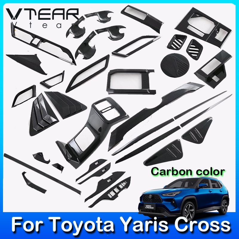 適用於24款豐田 Toyota Yaris Cross 2024 2025 汽車全車碳纖紋卡夢裝飾 內飾改裝外飾零件