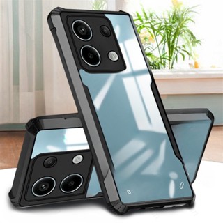 Redmi 13C Note 14 13 Pro Plus 4G 5G TPU 軟框保護底蓋透明亞克力防震護甲殼