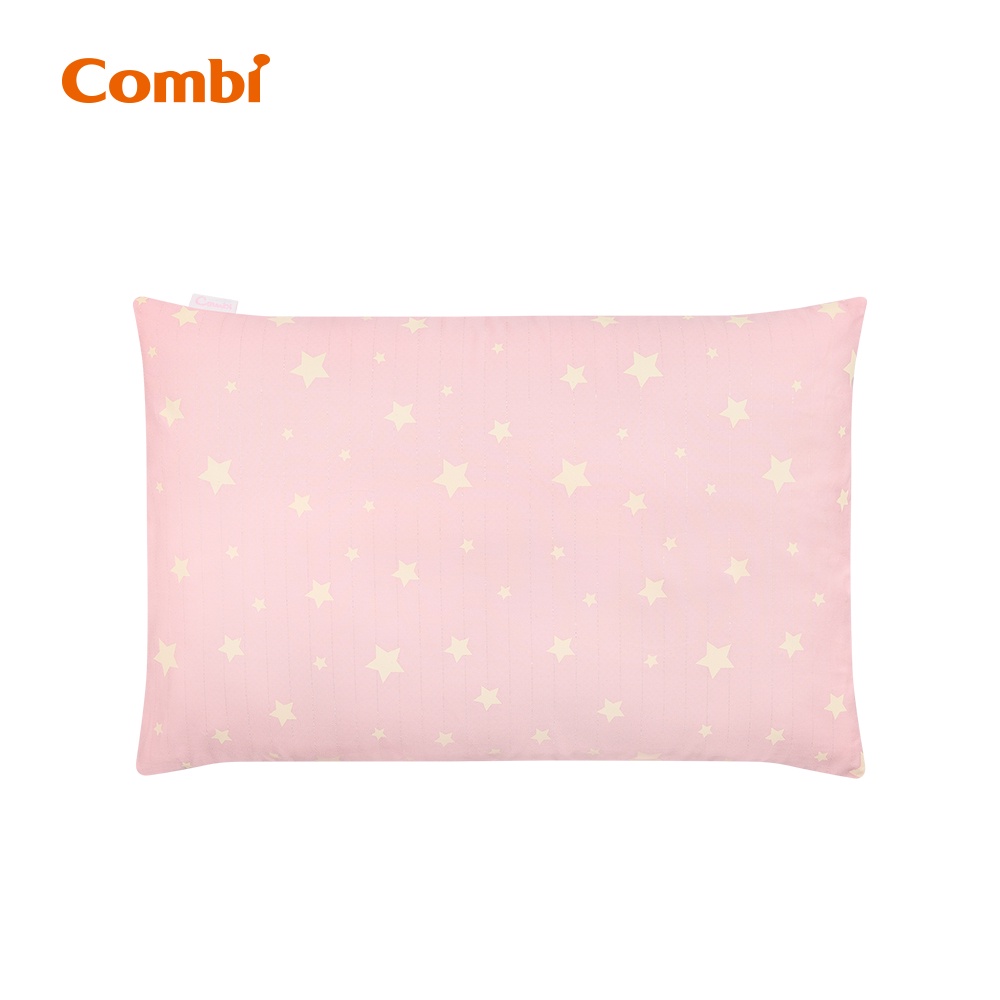 【Combi】  Ag＋PRO銀離子抗菌水洗棉枕-幼童枕（星星粉）