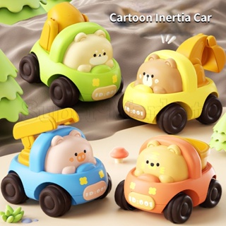 【精選】可愛動物迴力小車/卡通兒童慣性車玩具/小熊車賽車玩具/創意小豬回彈車模型/節日派對家居裝飾