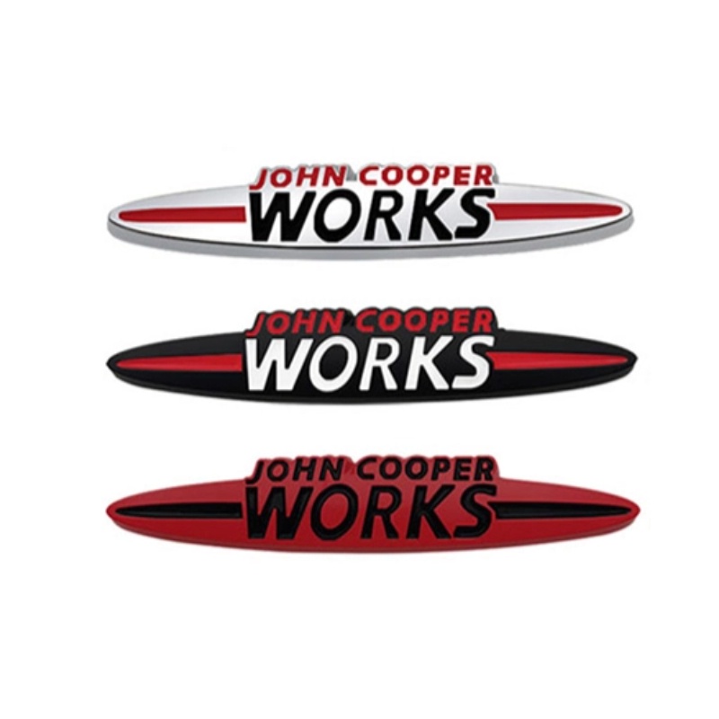 適用於 Mini Cooper S John Cooper Works 汽車徽章貼花配件的汽車後前格柵貼紙側擋泥板標誌