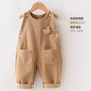 NINI 家 嬰兒背帶褲春秋嬰幼兒連體褲0——5歲小童休閒褲可愛寶寶燈芯絨褲