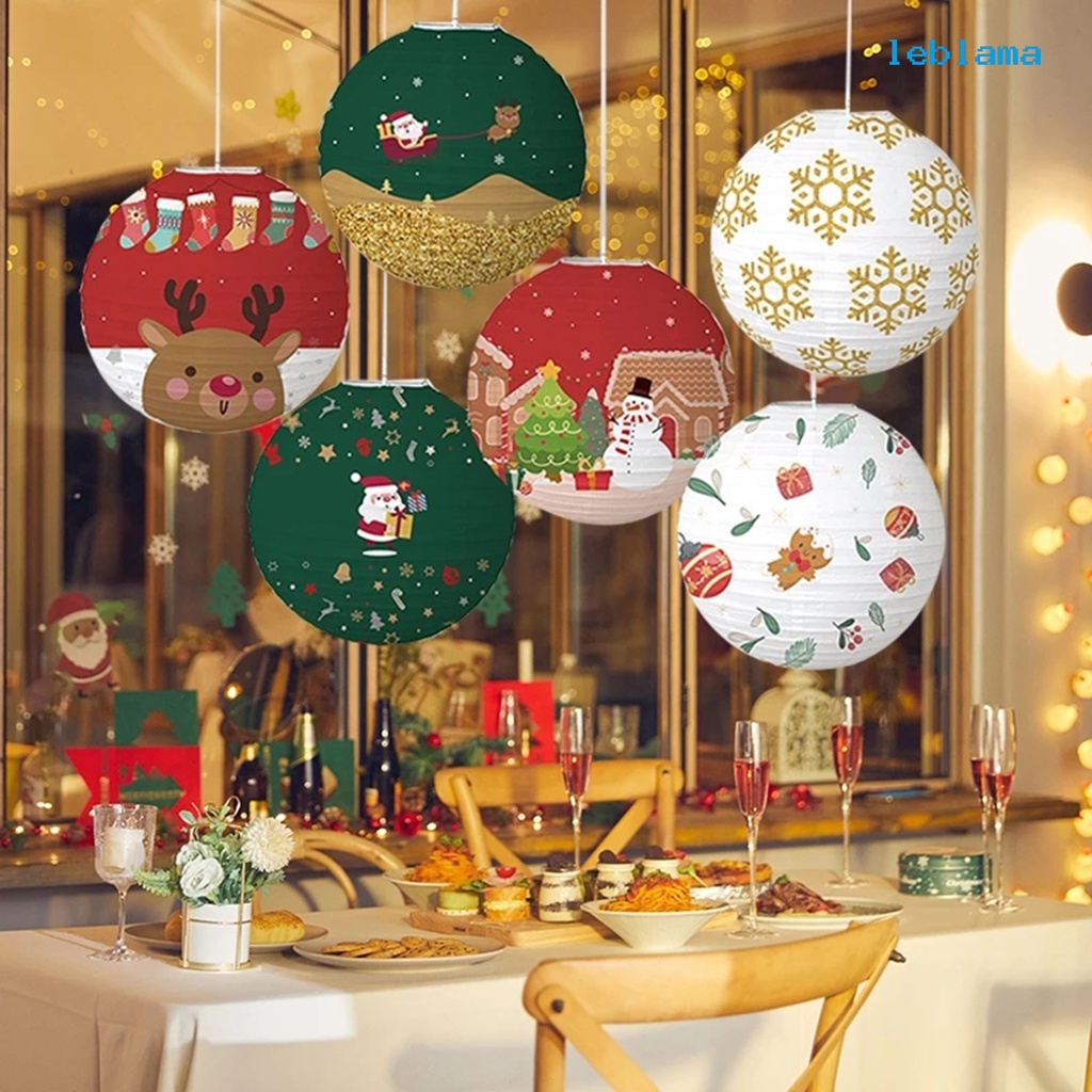 [LBA] 耶誕節紙燈籠 耶誕派對裝飾用品手提DIY燈籠
