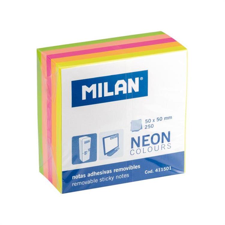 MILAN霓虹迷你便利貼（5色）－50mm－250張【金石堂】