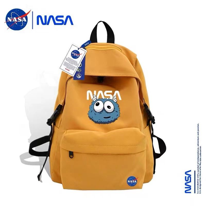 NASA潮牌聯名後背包女初中高中學生書包男時尚休閒大容量電腦背包