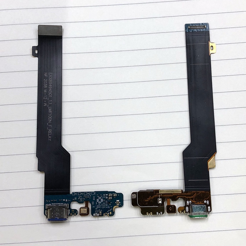 高品質 LG Wing 5G LM-F100 USB 充電底座端口連接器板排線更換部件