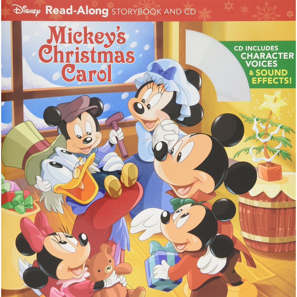 Mickey's Christmas Carol Read-Along Storybook and CD/Disney Book Group【禮筑外文書店】