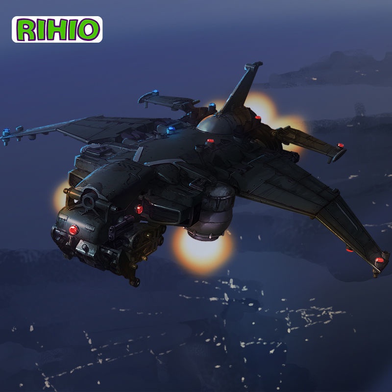 現貨 模型玩具 拼裝模型 RIHIO無限深遠MM004-空鱟運輸機&amp;陸鱟機甲1:60比例拼裝玩具模型