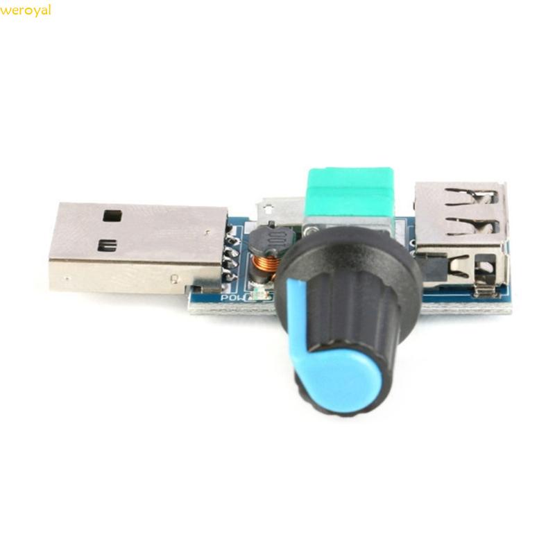 Weroyal 可調 USB 風扇音量控制器 5W USB 風扇音量速度無級調速器