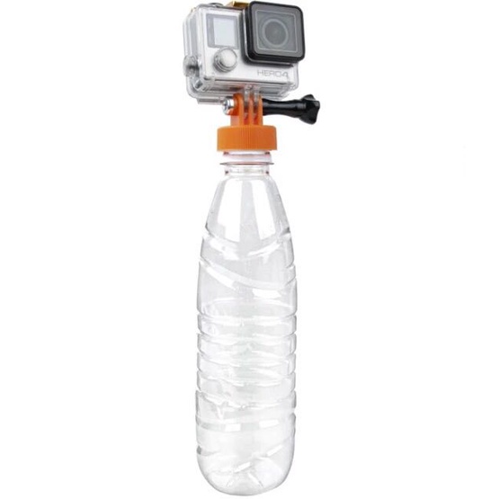 gopro小蟻山狗運動相機自拍杆 底座支架 寶特瓶蓋 轉接頭浮力棒