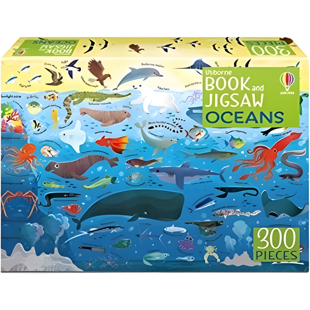 Oceans (300片拼圖+1本知識小百科)(Usborne Book & Jigsaw)(盒裝)/Sam Smith Usborne Book and Jigsaw 【禮筑外文書店】