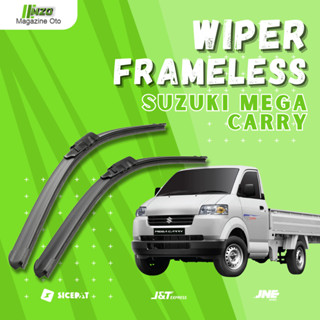 SUZUKI 鈴木 Mega Carry Pickup無框汽車雨刷一對2PCS左右無鋼圈前車擋風玻璃雨刷香蕉款